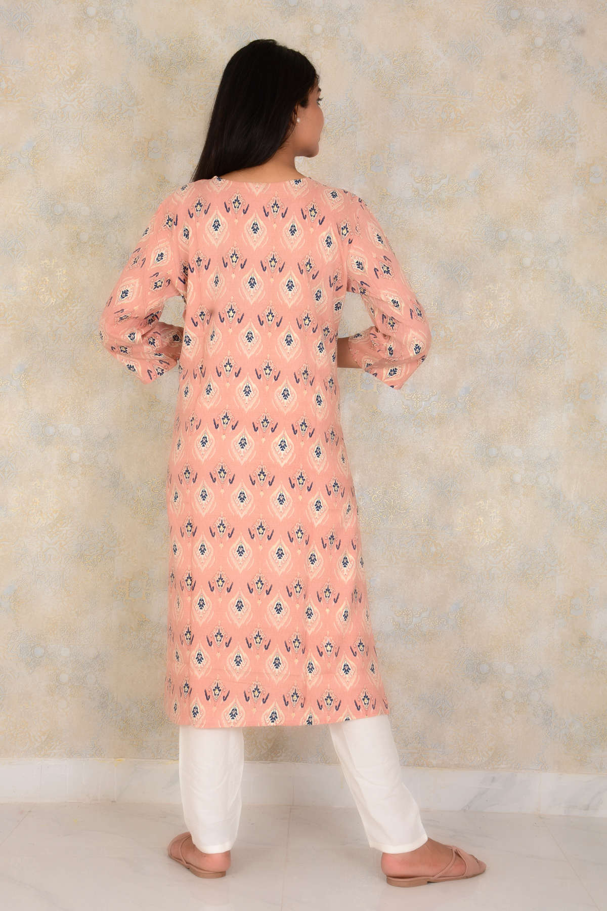 Cotton Printed Straight Single Kurti For Girls And Women, 1 Peice Dress